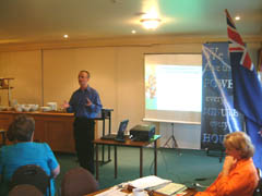Dmitri presenting in Whangarei